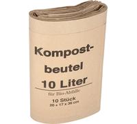 Sac poubelle 20+16x36cm papier marron 10 pcs/paquet