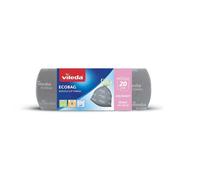 Sac poubelle 20 litres - Vileda - 15 pièces - Gris - Petit - Recyclable - Renforcé - Conception à 3 couches - 18x4x4 cm