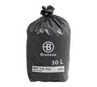 Sac poubelle 30 litres Bruneau gris - 200 sacs - Sacs poubelles déchets courants & déchets légers - Bruneau