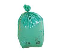 Sac poubelle 30 litres NF écologiques - carton de 500 - Vert - Jet'sac