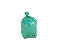Sac poubelle 30 litres NF écologiques - carton de 500 - Vert -
