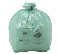Sac poubelle 50 litres NF Environnement vert - 250 sacs