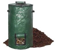 Sac poubelle à compost - Sacs réutilisables pour gazon et feuilles | Récipient robuste avec poignées de jardin, collecte de déchets biologiques, stockage à la maison, extérieur, durable et écologique