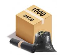 Sac poubelle à lien coulissant - 50 L - 26 microns - Par 1000
