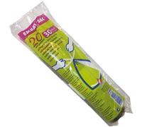 Sac poubelle avec lien - 30 L - 21 microns - x20