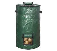 Sac poubelle de compost - Polyéthylène écologique - Poubelle de jardin avec poignées, sacs de compostage pliables | Capacité bio - Bac de rangement pour feuilles de gazon, , maison, jardin