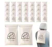 Sac poubelle de voiture | Joli dessin animé facile à coller | Organisation de rangement à domicile pour siège arrière de véhicule Vomit, bateau, porte d'enfant, coffre d'avion