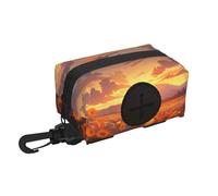 Sac poubelle de voyage pour animal de compagnie Motif tournesols jaunes au coucher du soleil Essentiel pour la randonnée ou le camping à la campagne. Assurez-vous d'avoir une expérience agréable