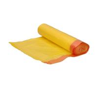 Sac poubelle domestique jaune G-80 auto-fermeture 55 x 60 cm (30 L)
