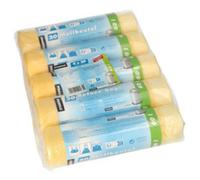 Sac poubelle HDPE à liens coulissants, 60 litres