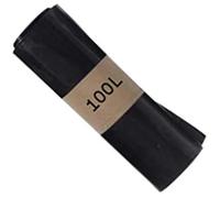 SAC POUBELLE NOIR HAUTE RESISTANCE - 100 litres - carton de 200 sacs poubelles