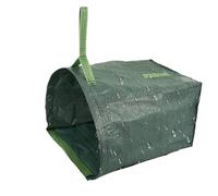 Sac poubelle pour pelouse et jardin, sac poubelle imperméable avec poignées, bac à feuilles durable avec tissu en polypropylène, poubelle durable pour mousse, tonte de pelouse, cort