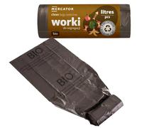 Sac poubelle pour tri sélectif 120L Mercator (10 sacs) - Marron