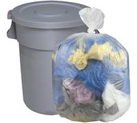 Sac Poubelle Transparent 160 Litres | 50 Sacs Poubelles 160l | Très Résistant (30 µ) | Pour Poubelles Conteneur 2 Roues | Tri Sélectif Déchets | Protection Anti Fuite - Anti Salissure - Anti Lavage