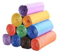 Sac poubelle5 rouleaux 1 paquet 100 pièces pochette poubelle jetable domestique sacs à ordures de stockage sac de déchets de nettoyage-mélange de couleurs-500 pièces