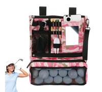 Sac pour accessoires de golf, sac d'accessoires de golf - Sac pour objets de valeur avec fermeture éclair - Porte-objets de valeur multifonction - Organiseur de sac de golf durable avec plusieurs