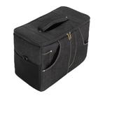 Sac pour amplificateur de guitare électrique avec rembourrage épais en coton perlé et bandoulière réglable, étui d'équipement audio portable pour instruments, compatible avec les petits amplis, bleu