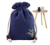 Sac pour animal de compagnie - Sac de rangement souple avec cordon de serrage - Récipient de rangement léger pour cendres pour chiens et chats - Rangement élégant fait à la main pour se souvenir des