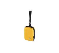 Hama Ambato - Petit Sac pour Appareil Photo Compact - 6,5 x 4,5 x 11 cm - pour randonnée, vélo, Trekking - Coque Rigide avec Passant de Ceinture - pour Suspension, Mousqueton pour Sac à Dos - Jaune