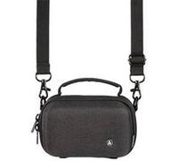 Hama Ambato Étui Rigide pour Appareil Photo système et caméra vidéo 12 x 6 x 7 cm Étui Rigide pour randonnée, vélo, Trekking avec Passant de Ceinture pour accrocher et Transporter la poignée Noir