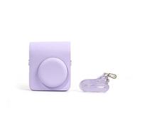 Sac pour appareil photo Instax Mini 13, sac de rangement de protection en cuir PU, boucle magnétique portable avec poche arrière et bandoulière réglable, violet, Sac pour appareil photo Instax Mini 13