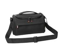 Sac pour appareil photo reflex numérique-Sac à bandoulière avec 1 à 2 objectifs-En cuir synthétique imperméable-Pour appareil photo-Compatible avec Canon,Nikon,Sony,Noir ,Étui pour