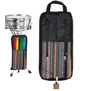 Sac pour baguettes de batterie - Sac portable pour baguettes de batterie - Organiseur de baguettes de batterie de style ethnique - Sac pour baguettes de percussion - Porte-baguettes de batterie