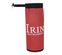 Sac pour baguettes de batterie sécurisé et portable avec pince réglable et tissu imperméable pour batteur (rouge)