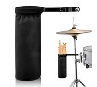 Sac pour baguettes de batterie : support de baguette de batterie, sac étanche avec pince en aluminium, sac pour kits de batterie et pupitre, jusqu'à 12 paires de baguettes