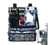 Sac pour balles de golf - Organiseur de sac de golf, sac à thé | Sac de balle de golf multifonction pour accessoires de golf, résistant aux rayures, compact et léger, pour clés et, Bleu clair.,