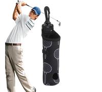 Sac pour balles de golf, pochette de rangement pliable avec clip de ceinture, support pour 3 tees, accessoires de golf multifonctions pour homme et femme, terrain de conduite et ] Utilisation pratique