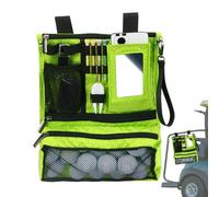 Sac pour balles de golf - Pour enseignants - Pour fermeture éclair - Porte-accessoires compact - Sac multifonction pour marqueurs, gants, téléphone portable - Support d'équipement de golf pliable