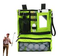 Sac pour balles de golf - Sac à objets de golf avec fermeture éclair | Support multifonction pour objets, organiseur durable de sacs de golf, bol, Vert, Consulte la descripción, Voir description