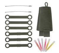 Sac pour bâtons en plein air, sac de survie pour bâtons, bâtons fluorescents pour le camping, stockage de barres fluorescentes pour le camping avec 2 types de