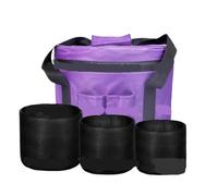 Sac pour bol chantant Purple Color Bag and Protective Inserts Set for Crystal Singing Bowls Lightweight Travel for(12inch bag with 6 10layers)
