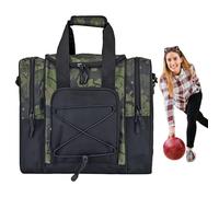 Sac pour boule de bowling - Support de boule de bowling unique - Design sac à main - Ceinture réglable - Poches multifonctions pour homme et femme - Compartiment pour serviettes et chaussures