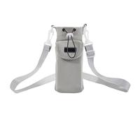 Sac pour bouteille d'eau avec sangle réglable et poche de rangement pour bouteille d'eau pour randonnée et camping, gris