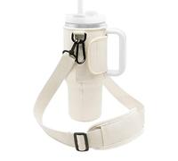 Sac pour bouteille d'eau - Porte-gobelets de 1,2 l en néoprène | Bandoulière réglable - Porte-bouteille portable en verre pour voyage, blanc, Refer to description, Unisexe