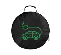 Sac pour câble de charge EV - Support de chargeur étanche - Sac utilitaire avec fermeture éclair - Étui portable pour coffre de voiture, boîte d'adaptateur, pompe à air, outils de réparation, garage