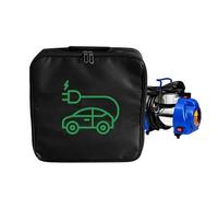 Sac pour câble de chargement de véhicule - Sac avec poignée pour câble de chargement de véhicule électrique - Grande capacité - Double fermeture éclair - Câble d'extension EV et étui adaptateur pour