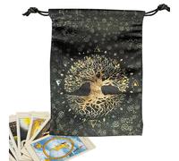 Sac Pour Cartes De Tarot - Pochettes Cartes Oracle Tissu Support,Étui De Stockage Gothique Mignon Pour Apprentissage Divination Voyance Jeu Amour Halloween Bijoux Maquillage Débutants