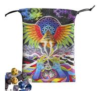 Sac pour Cartes Tarot,Pochette pour Runes, Dés, Cristaux Et Bijoux - Pochette Multifonction Débutants Divination Fortune Halloween Oracle