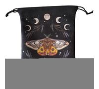 Sac pour Cartes Tarot - Pochette pour Runes, Dés, Cristaux Et Bijoux | Sac De Rangement pour Bijoux en Et Jeu De Divination pour Débutants Adolescents Maison Halloween
