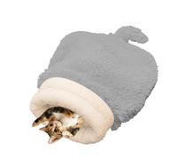 Sac pour chat en peluche - Niche pour chat d'hiver confortable, niche auto-chauffante, enveloppante à 360 degrés, sac pratique pour chiots et chatons