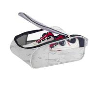 Sac pour Chaussures de Golf - Sac de Sport avec Double Fermeture éclair et | ventilation | Sac pliable pour chaussures, chaussures, chaussures, balles de golf, , gym, activités de plein air, Blanc