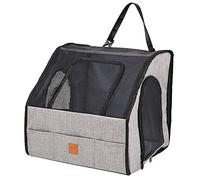 Sac pour chiot chat portable Trapézoïdal Respirant Mesh Dog Carrier Pliable Pet Sling Carrier Petit Chien Chat Voyage Fourre-Tout pour Pet Camping En Plein Air Randonnée pour chiots chats moyens