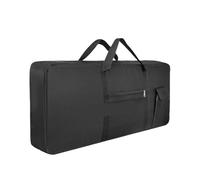 Sac pour Clavier Épaissir 61 sac de clavier étanche housse couverture Piano électronique for orgue organtronique bord rouge(Black)