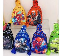 Sac pour enfants Marvel, sac de poitrine pour garçon, super-héros de dessin animé, décontracté, léger, portefeuille zéro, sac de poitrine mode en bandoulière, sac à dos, cadeau pour les amis, cadeau d