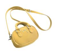 Sac pour femme avec jolis nœuds - Style coréen - Sac à main pour bowling - Petit messager pour tous les jours - Bowling - Petite épaule - Joli nœud - Bandoulière, jaune, One Size