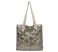 Sac pour femme en cuir synthétique avec poignée sur le dessus, grande capacité, sac à main matelassé pour le travail, sac à main en cuir PU, style rétro, style coréen, doré, One Size